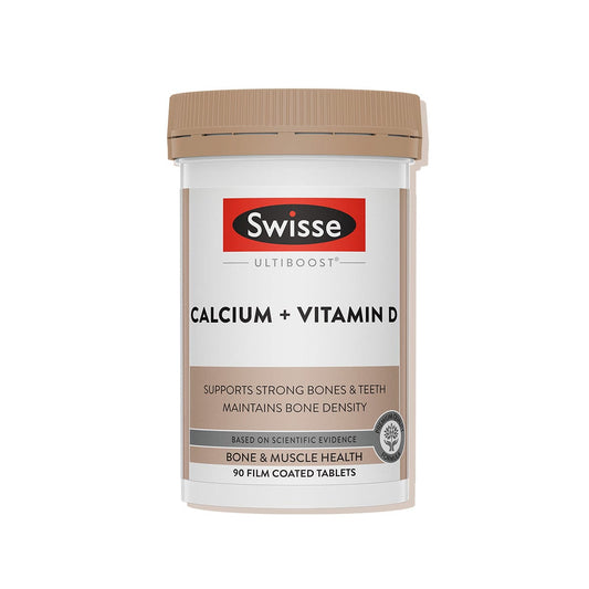 Viên uống Swisse Ultiboost Calcium + Vitamin D giúp bổ sung canxi và Vitamin D