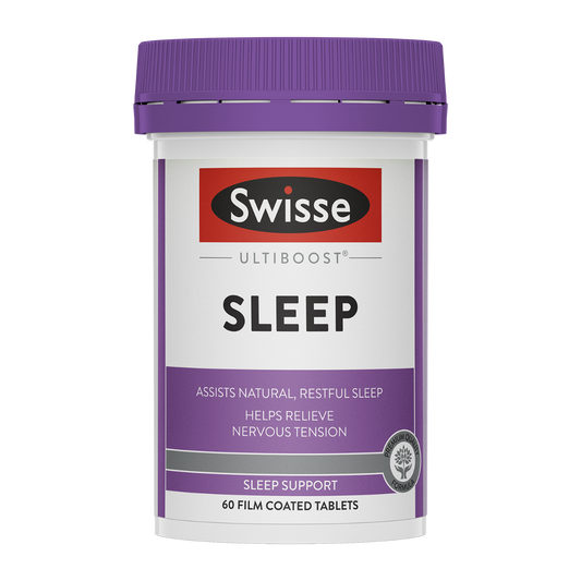 Viên uống hỗ trợ điều trị mất ngủ, giảm căng thẳng thần kinh Swisse Ultiboost Sleep